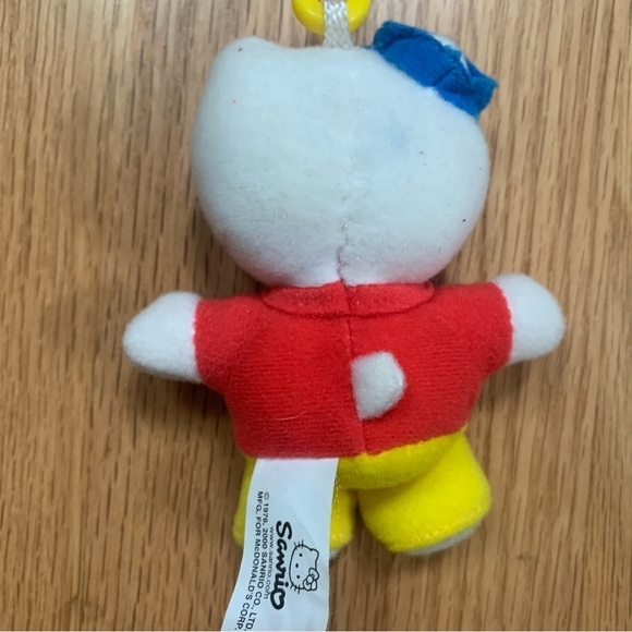 Hello Kitty McDonalds Sanrio 2000 Keychain Small Plush 4 Inches - Picture 10 of 11